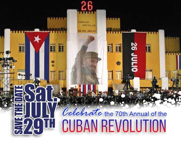 CubaSi7's tweet photo. Celebrate the 70th Annual Anniversary Cuban Revolution🇨🇺 - https://t.co/szspiXdgGZ Saturday, July 29th at the Malcolm X and Dr. Betty Shabazz Memorial and Educational Center, New York City https://t.co/x57fZPmpfj