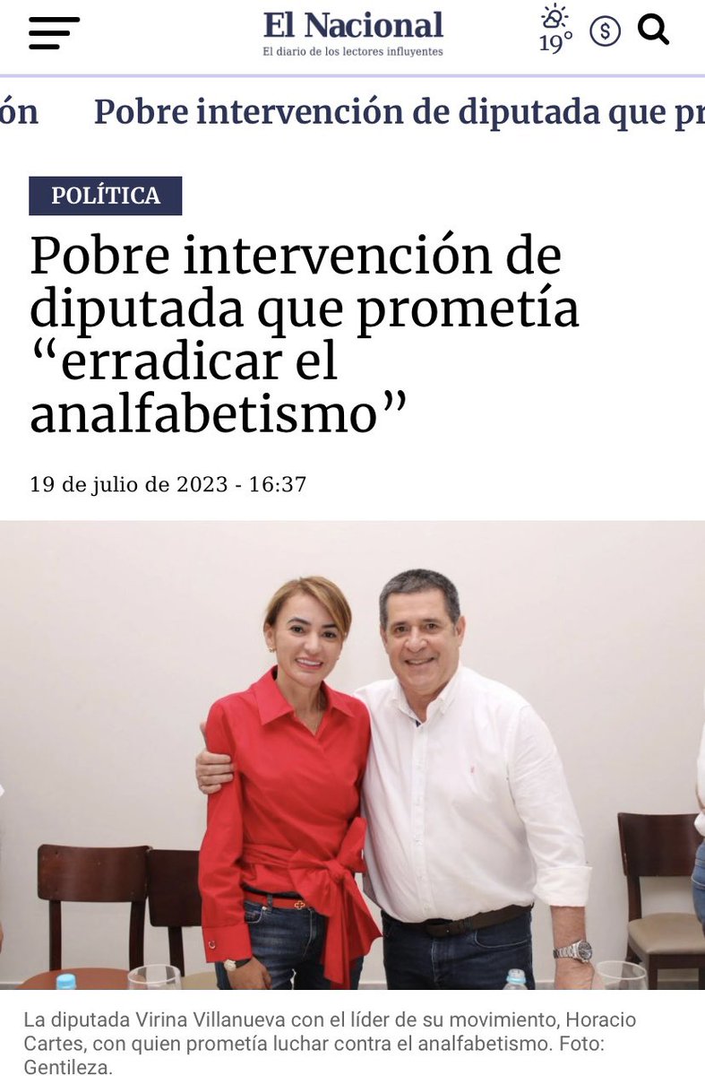 El analfabetismo no debe llegar al Parlamento! Y usted no puede combatirlo Señora porque usted es semi analfabeta. Renuncie y evítenos pasar vergüenza