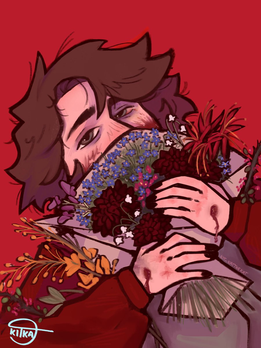 「// blood  "From my rotting body, flowers」|KitKatのイラスト