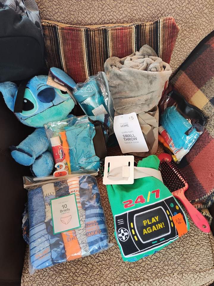SephineMorris's tweet photo. What a lovely gesture from @tusla Kerry fostering team to gift a "coming into care"  package for a young boys first night in care - trendy backpack filled with toiletries, hair brush,  PJ's, underwear, blanket and teddy 🥰 It's the little things😍 Hopefully nationally? @m4cif https://t.co/9EiGzmmFkV