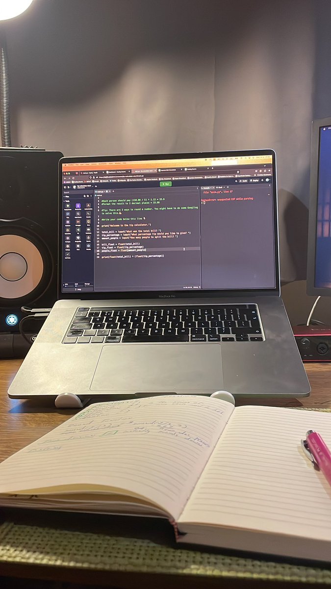 _addinator_'s tweet photo. Day 3 of #100DaysOfCode all done ✅ 

Learned some basic math and arithmetic operators. Wish I paid more attention in school, I’m slow as fuck!

Oh, well, better late than never!💪#Python 🐍 https://t.co/R0noOhvMii