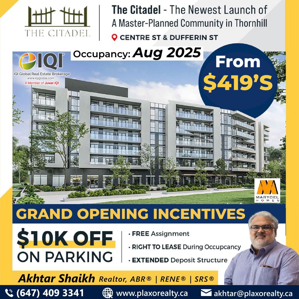 ✨The Citadel-An affordable condo project is now coming soon to the heart of Thornhill
.
.
#akhtariqi #akhtarshaikh #FTHS #FTHB #firsttimehomebuyer #newhomeowner #marydelhomes #gatesatthornhill #torontotownhomes #torontocondos #gtarealestate  #gtacondos  #TheCitadelthornhill