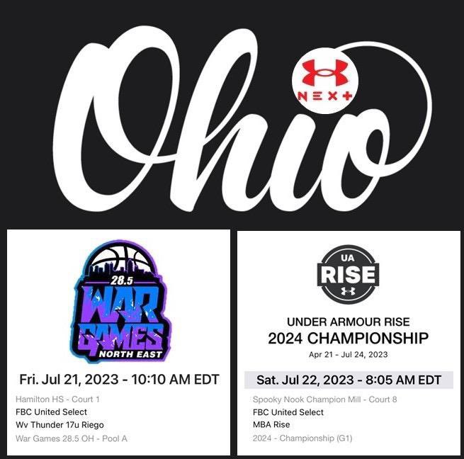 Who’s in Ohio this weekend? Coaches come check us out … 
@CoachFoot615 
@OctaviusHarris3 
@FBCMotton 
@fbcnashvilletn 
@coachrobinsonj @CoachEW @_CoachMC @Coachgaitley @LanderWBB @GSW_WBasketball