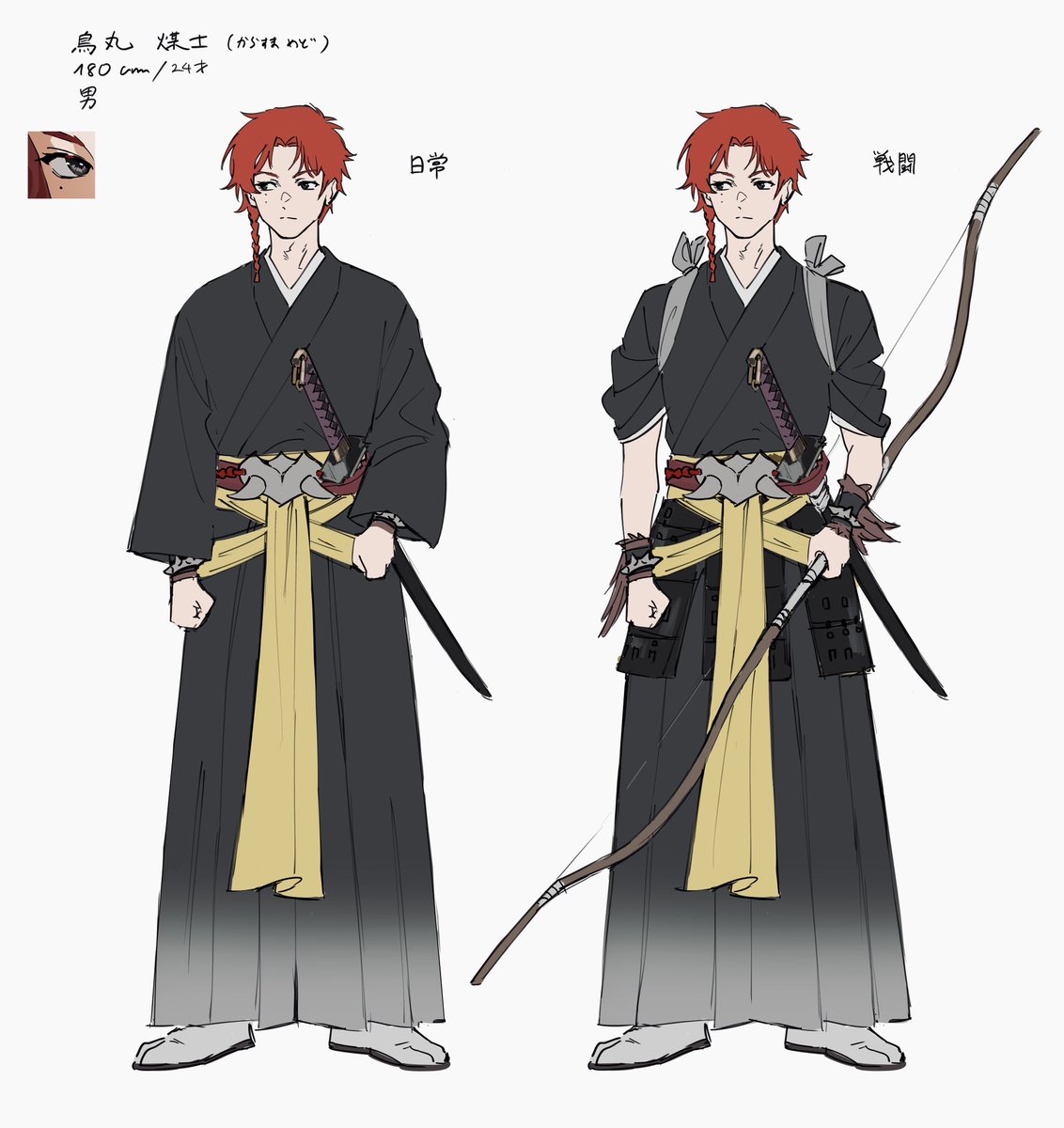 「CoC『災異神 夙夜典界』 平安編、陰陽師たち」|athékoのイラスト