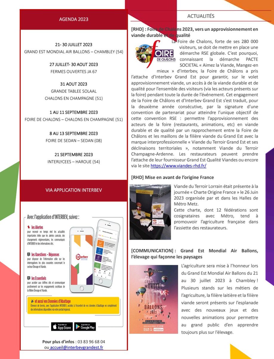 InterbevGdEst's tweet photo. La newsletter de juillet est à lire ici ou sur https://t.co/AJVrHBYieT
#RHD #communication #questiondepro #RSE #pactesocietal #innovin @regiongrandest https://t.co/YQ2p7OkOGY