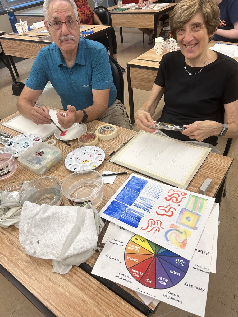 ClarkstownCLC's tweet photo. Here are some of our artists in Watercolor Open Studio! All are welcome to paint and learn! #clarkstown https://t.co/5r2geFmKdT