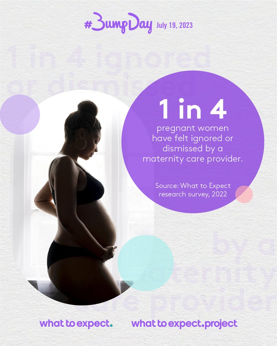 1 in 4 pregnant women have felt ignored or dismissed by a maternity care provider. Every mother deserves a safe pregnancy. Join SWHR, @WTE_Project, @WhatToExpect this #BumpDay. Learn more about SWHR’s endorsement of the reintroduced #Momnibus Act at ow.ly/uytH50PbROg