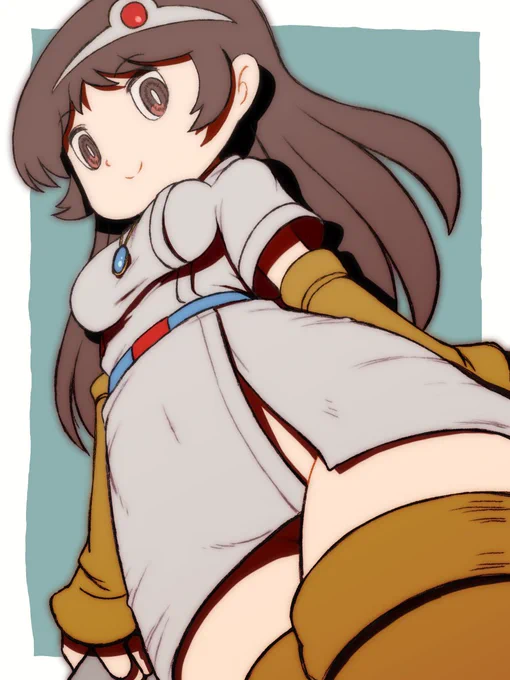 今日はドルアーガの塔稼働記念日らしいのでカイさん。ティアラがずれているのがドルアーガのカイなところw #ドルアーガの塔