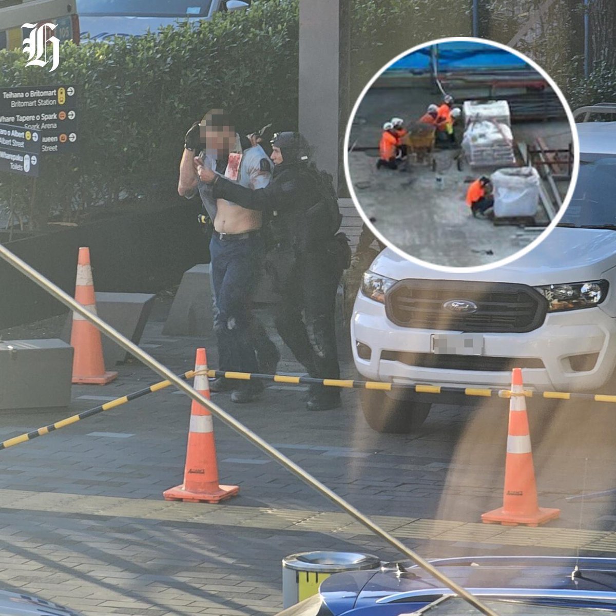 nzherald's tweet photo. #BREAKING The Herald understands the shooter is dead,  members of the public have been killed, police have been injured and there are multiple other injuries.

Latest update: 🔗  https://t.co/DS0F4oZA5W https://t.co/szU8nX140b