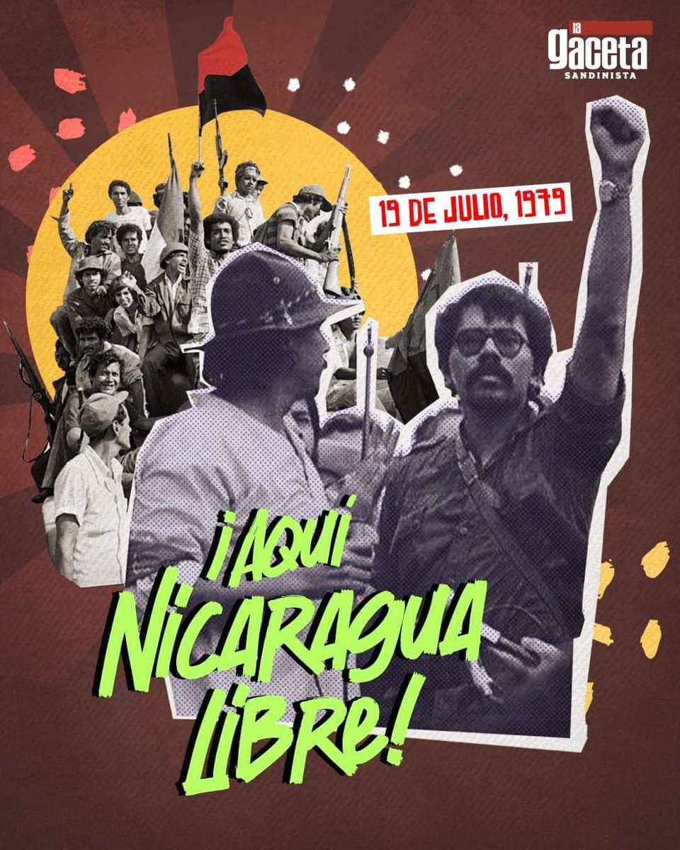 La alegría inunda nuestros corazones. ¡Aquí Nicaragua Libre! Cumplimos 44 años de Revolución ✌️✊
#4419SiempreMasAlla
#4419VivalaRevolucion
#4419SiempreMasAlla #TropaSandinista seguimos #EnDefensaDelFSLN ✌️🔴⚫💪😎🇳🇮
