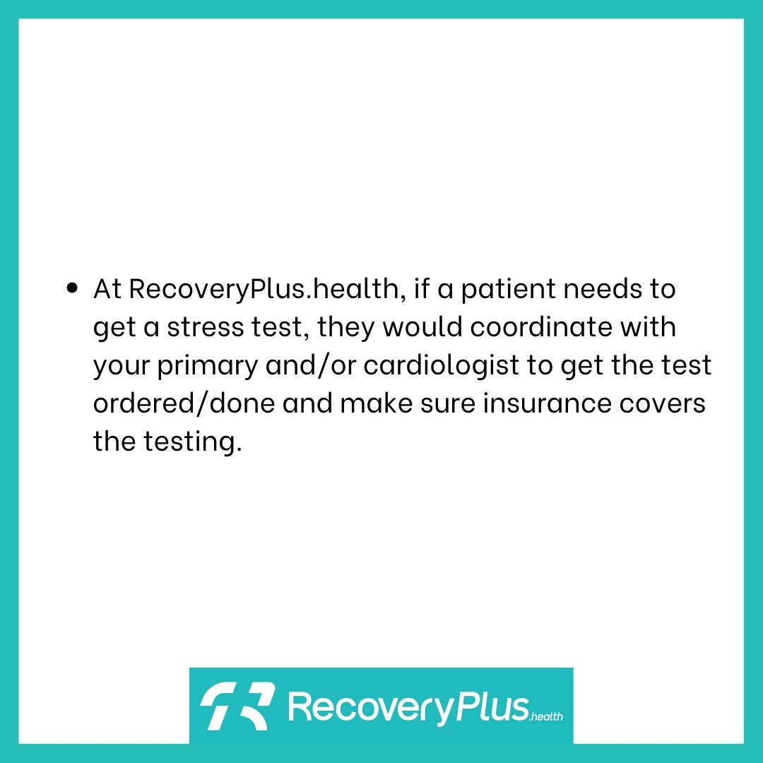 Recoveryplus_h's tweet photo. What happens when our cardiac healthcare professionals decide a patient needs a stress test...during remote rehab? #RehabRightAtHome #RecoveryPlusHealth #telehealth #cardiacrehab #remoterehab #stress #stresstest #hearttest #heartdisease  Swipe to find out!➡️ https://t.co/EwUcRPxC4O