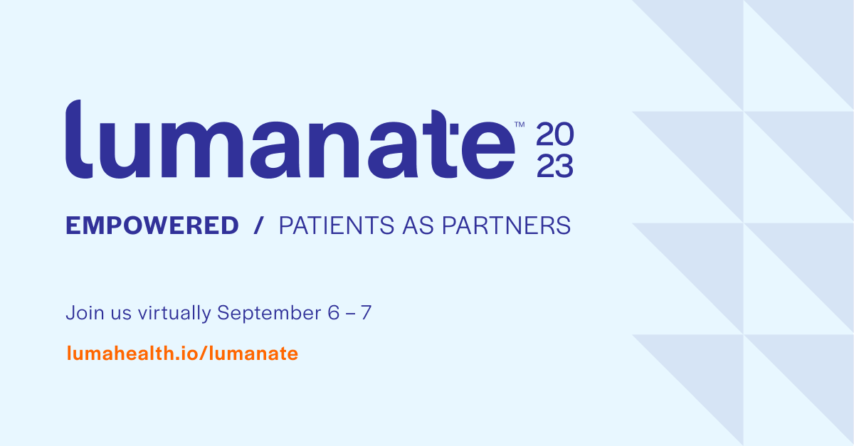 Join us September 6-7 for Lumanate, Luma’s annual virtual customer event! This two-day event is action-packed with peer insights, industry discussions, product discovery, and more. Learn more and register at: hubs.li/Q01YgcJ70