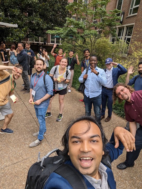 EceVanderbilt's tweet photo. A big thank you to @vishweshnath for hosting the MONAI workshop by @nvidia last week! Here’s a shot of our participants ready to get lunch at the food truck. https://t.co/cPhwhiQjIF