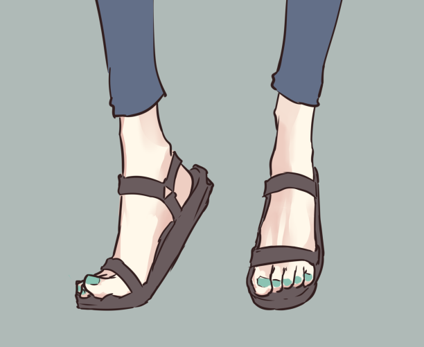 「foot focus toes」 illustration images(Latest)