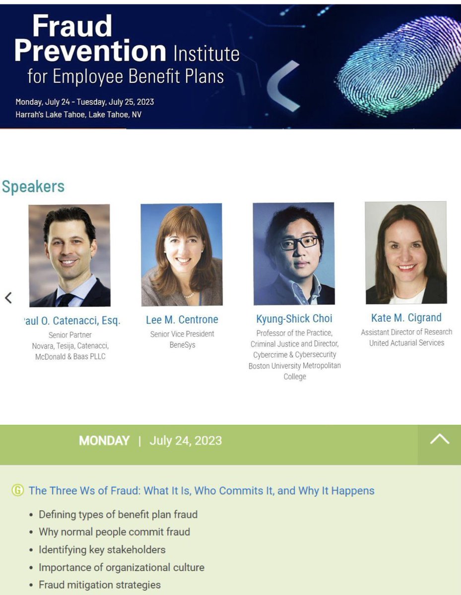 DR_KCHOI's tweet photo. I am honored to be a keynote speaker at the Fraud Prevention Conference sponsored by the Fraud Prevention Institute for Employee Benefit Plans (IFEBP). https://t.co/Bf0z12l1pF https://t.co/EPLlg8SCOx