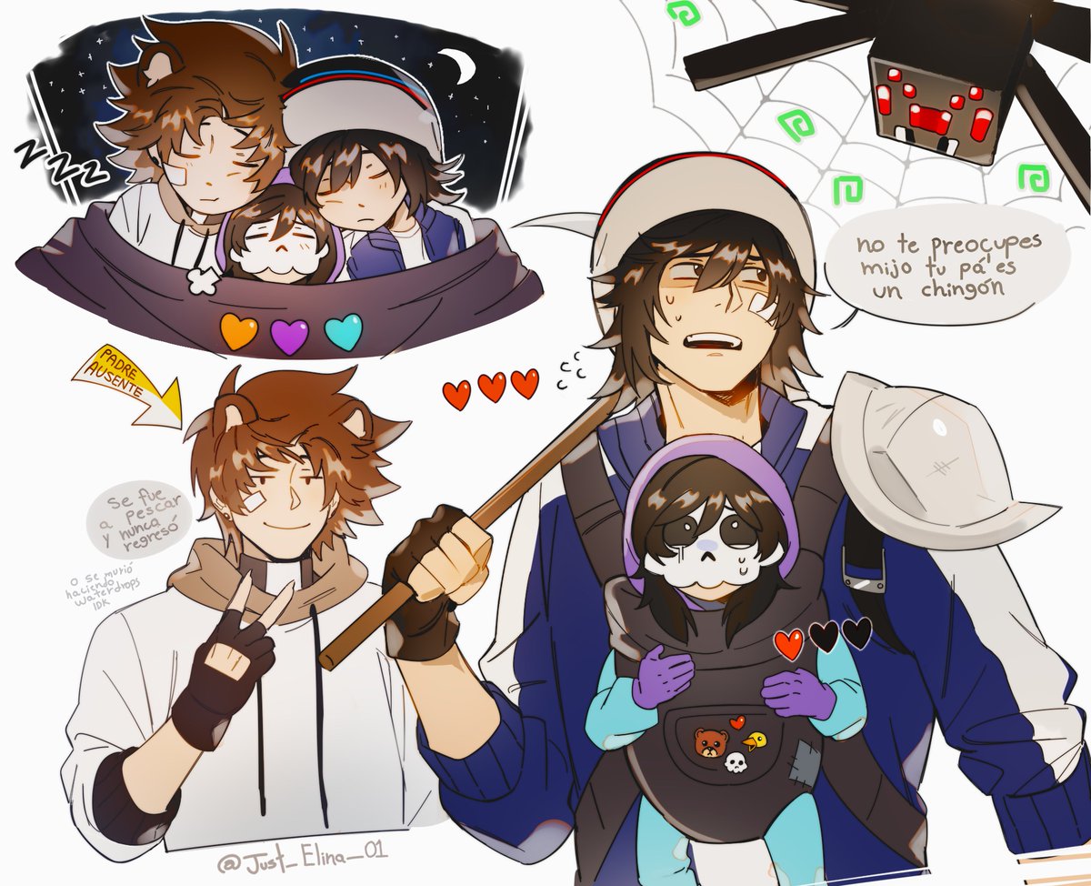 Just_Elina_02's tweet photo. Doodles de una familia disfuncional #Rubckity https://t.co/ASF8XnLKdy