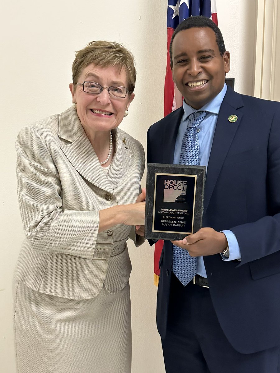 RT @RepMarcyKaptur: Honored to receive the @HouseDPCC’s John Lewis Award from my friend and colleague @RepJoeNeguse. https://t.co/xrR916srxe