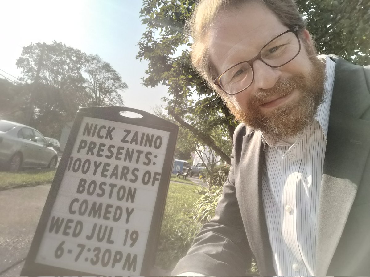 Ready to go at the Lynnfield Library! See you soon! #100yearsofbostoncomedy #bostoncomedy #comedy #comedyhistory