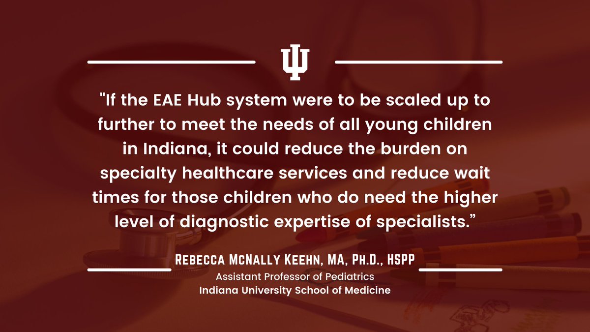 A new study led by <a href="/IUMedSchool/">IU School of Medicine</a> reveals clinicians who receive specialized training through the statewide network are able to accurately diagnose autism in over 80% of referred young children with developmental delays. Read more about this initiative: bit.ly/44U82zt
