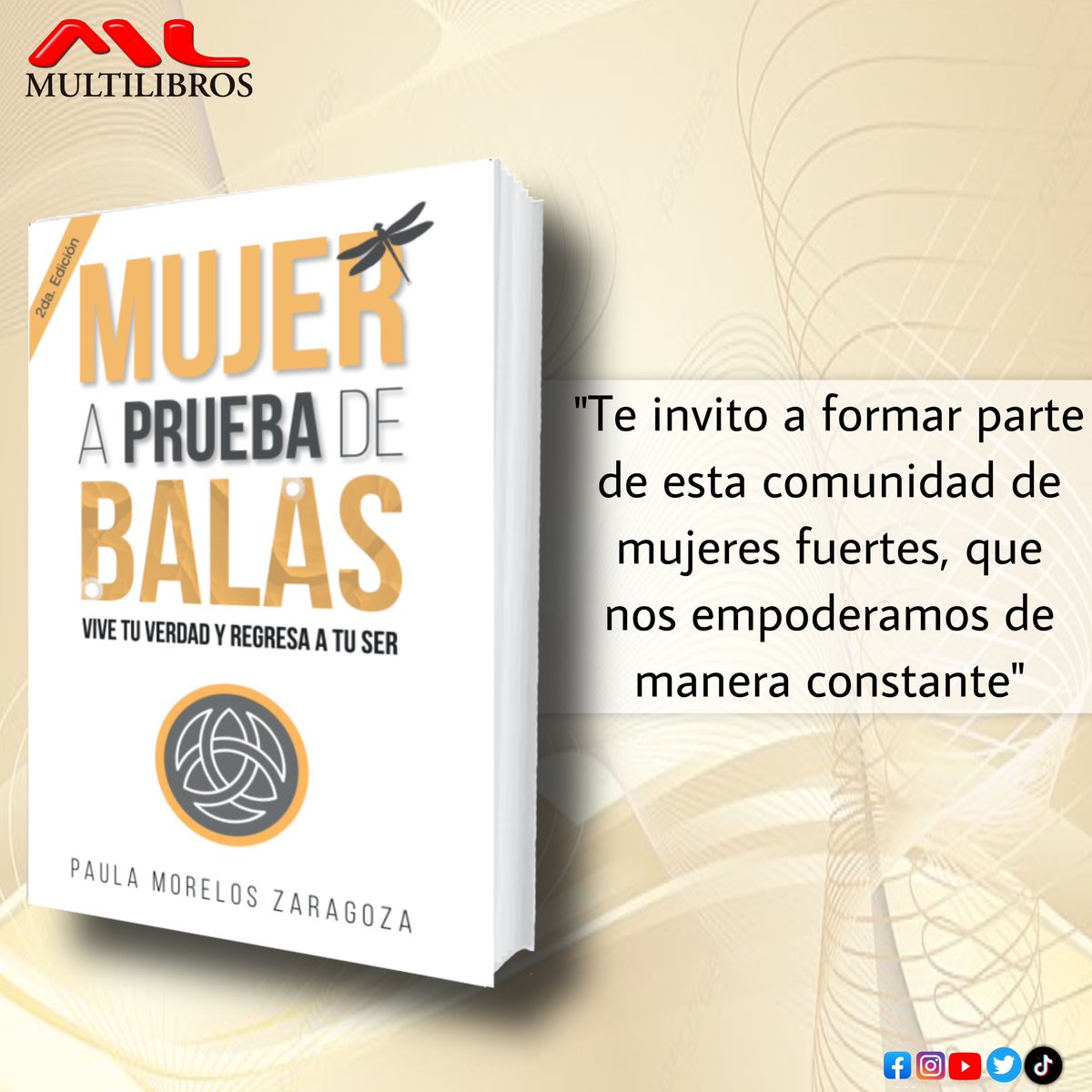 De venta en librerías de prestigio y tiendas departamentales. 

<a href="/PaulaMZaragoza/">Paula M Zaragoza</a> #motivación #superación #mujeres #librosrecomendados #multilibros
