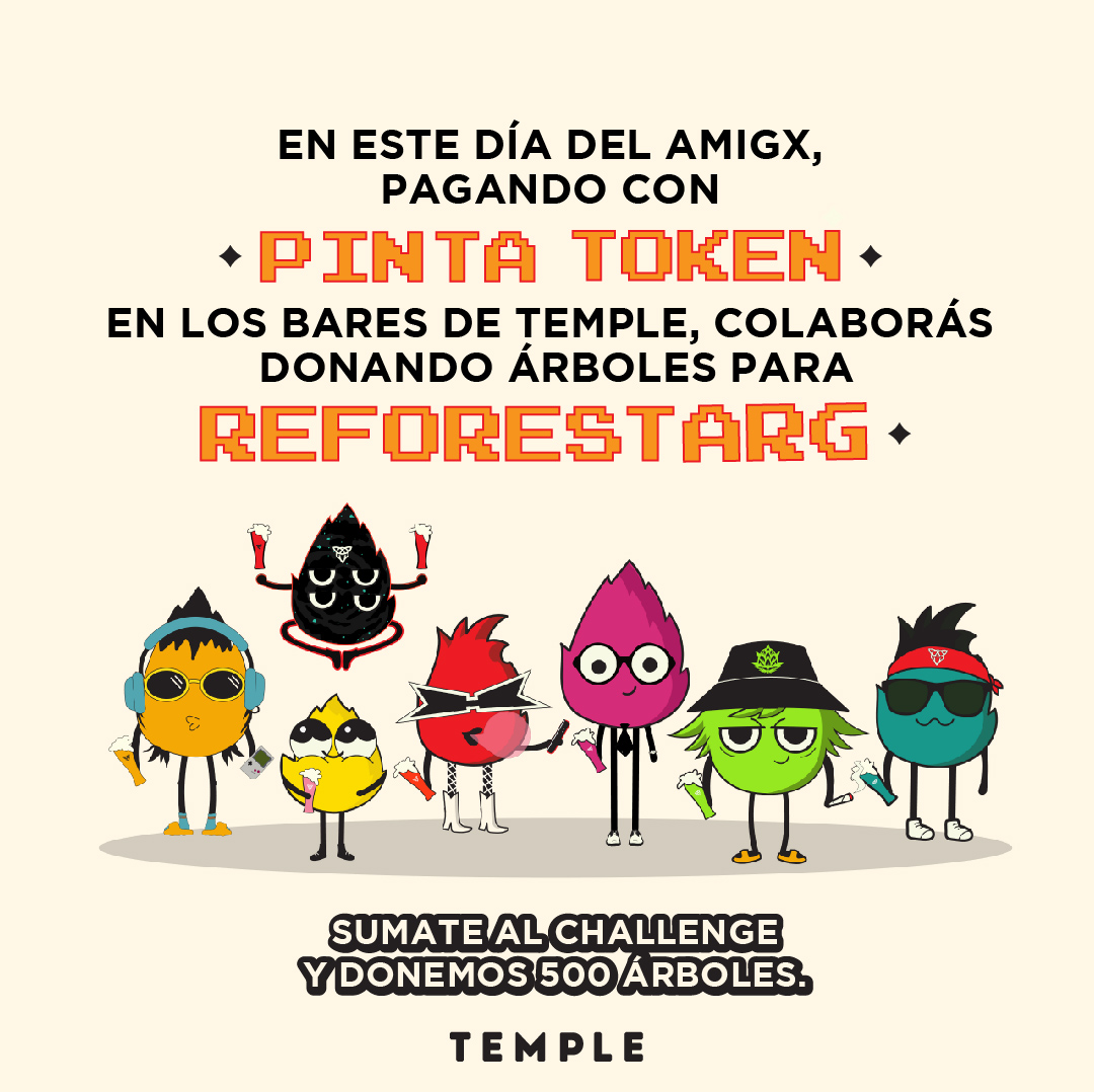 CADA PINTA IMPACTA🍺♻️

Pagando con #ElTokenDeLaBirra este día del amigx colaboras con <a href="/Reforestarg/">ReforestArg</a>🌲

Tenemos el desafío de llegar a los5⃣0⃣0⃣arboles.

Vamo a meterle🚀🍻