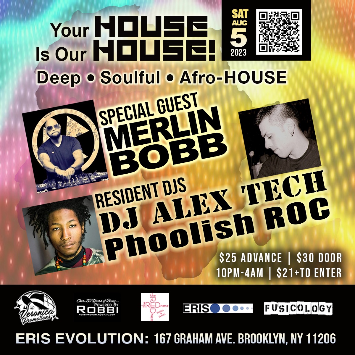 DJAlexTech's tweet image. 8/5 LIMITED TIME $15 Pre Sale Tickets on sale NOW‼️🪩
ATTENTION ALL DANCERS TRI-STATE AND BEYOND: Your HOUSE Is Our HOUSE! IS BACK 🗽
Deep * Soulful * Afro-HOUSE Music 🎵
Gracing the booth: renowned DJ MERLIN BOBB (Shelter, NYC) 🎧
Ticket Link 🔗
yhioh_merlinbobb.eventbrite.com