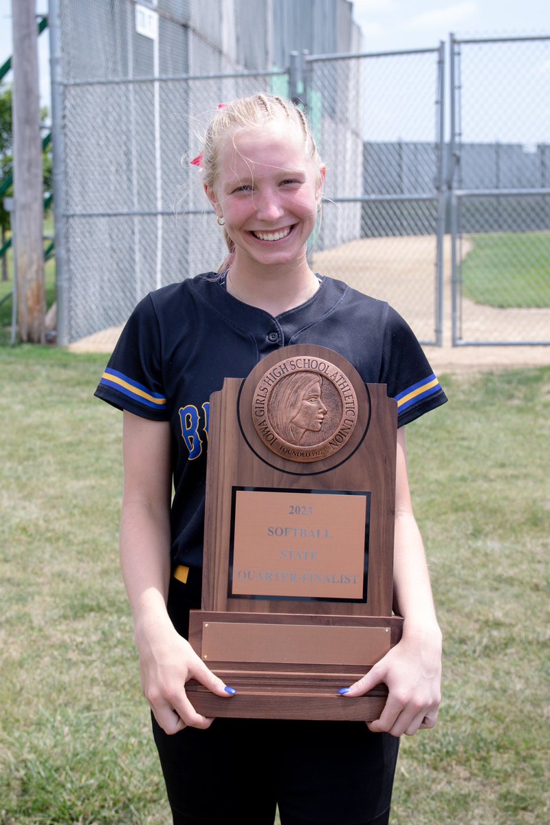 Emma led the WaMaC and 3A and second in the state across all classes in hits. 
2020 - 37 hits, 2021 - 42 hits, 
2022 - 63 hits, 2023 - 78 hits 

More important than any stat, the best compliment I can receive as a parent is, “She is such a great leader. Thank you.”
