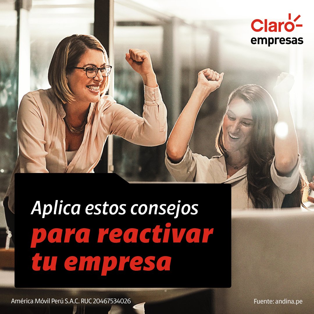 Para generar mayores ingresos y ser independientes, las cifras revelan que cada vez son más los peruanos que apuestan por crear su propia empresa. Si tuviste que darle una pausa, conoce los consejos para hacerla despegar aquí 👉 bit.ly/3DlQ792