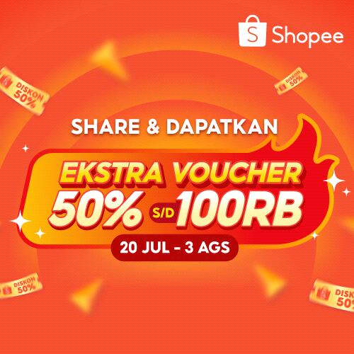 cloudlyyyyyyy's tweet photo. Mau dapat voucher 50% s/d 100RB? Share link ini dan dapatkan ekstra voucher 50% s/d 100RB untuk SEMUA PRODUK selama Promo Semua Diskon 50% di Shopee Live! Buruan share dan pakai vouchernya, hanya dari 20 Juli hingga 3 Agustus 2023! https://t.co/jr5O9zSzWq https://t.co/cQguvObKDf
