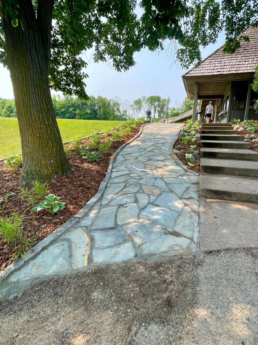 A new path heading up to the driving range has been created by the <a href="/RushCreekTurf/">Rush Creek Turf</a> crew - the perfect spot for wedding photos!