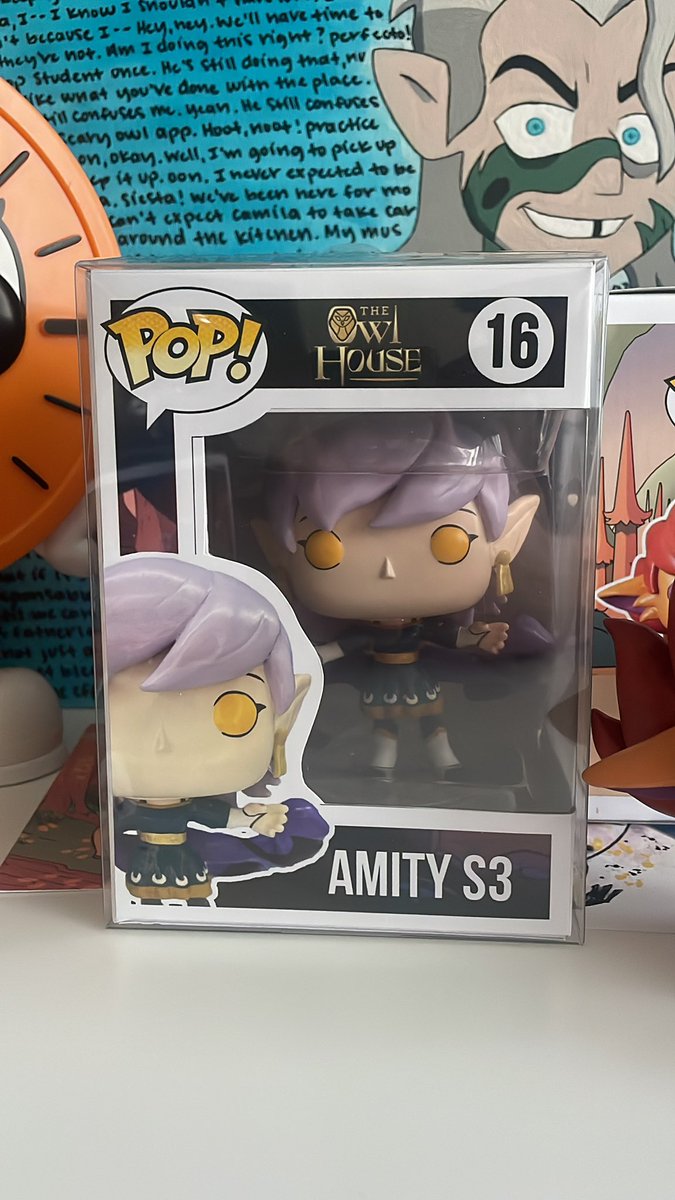 Got in 3 new Owl House Funko Pops today!! first up is Amity in her end of season 3 outfit, she was made by Yashas Unique Boutique on Etsy! She’s getting signed by Mae Whitman the VA of Amity on the 29th!! #TheOwlHouse #Funko #FunkoPop #AmityBlight #MaeWhitman