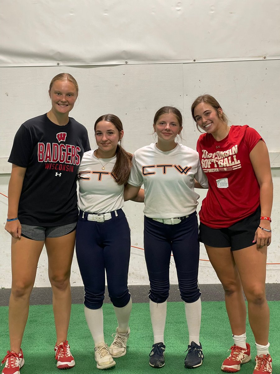 The past two days have been awesome being able to give back to the softball community back home in Crystal Lake! Thank you to all the girls that came out and worked so hard. Looking forward to doing some more camps in the future❤️