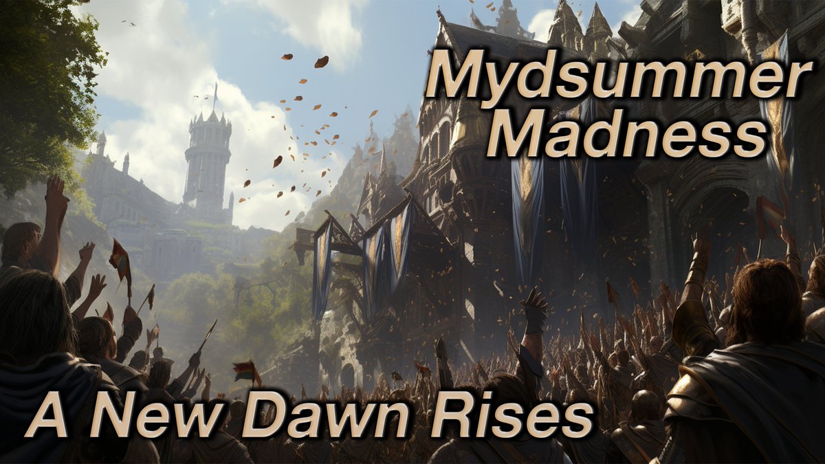 KnightsOfTheEth's tweet photo. Mydsummer Madness is over. A New Dawn Rises!

Powered by:
✅3,200+ Blessed Villager Mints
✅9,600+ Total Mints
✅32,000+ Victories
✅60,000+ Expeditions
✅120,000+ Loot Drops
⛳️1 Round of Golf
✅Unlimited Fun

Today we celebrate 🎉
Tomorrow begins the journey to Alpha Launch ⚔️ https://t.co/IYJlMjrqOx