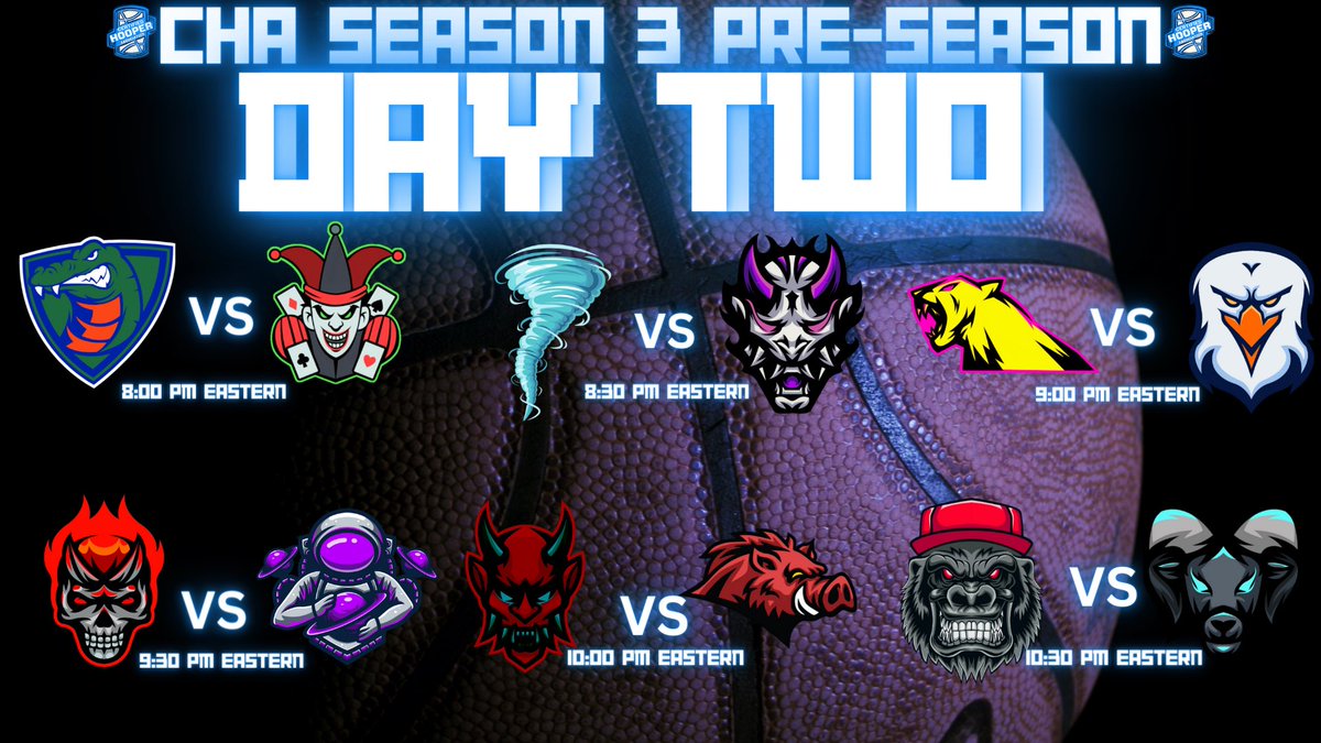 CertifiedHooperAssociation (@chassociation2k) on Twitter photo CHA DAY TWO OF PRE-SEASON CONTINUES TODAY!!!
<a href="/CHA2kMic/">CHA2kMic</a> <a href="/LOAeSports/">League Of Athletes</a> <a href="/2kProAmENews/">Elite Ballers News 📰</a> <a href="/2kDiscord/">SQUAD FINDER | NBA2K25 LEAGUES</a> <a href="/WRproamleague/">WR Pro-Am League</a> <a href="/JboePaid/">Jboe</a> <a href="/YoungPrecise_/">PRECISE LIMITED</a> <a href="/ImDukeDennis/">Duke Dennis</a> <a href="/NBA2KLeague/">NBA 2K League</a> CHA DAY TWO OF PRE-SEASON CONTINUES TODAY!!!
<a href="/CHA2kMic/">CHA2kMic</a> <a href="/LOAeSports/">League Of Athletes</a> <a href="/2kProAmENews/">Elite Ballers News 📰</a> <a href="/2kDiscord/">SQUAD FINDER | NBA2K25 LEAGUES</a> <a href="/WRproamleague/">WR Pro-Am League</a> <a href="/JboePaid/">Jboe</a> <a href="/YoungPrecise_/">PRECISE LIMITED</a> <a href="/ImDukeDennis/">Duke Dennis</a> <a href="/NBA2KLeague/">NBA 2K League</a>