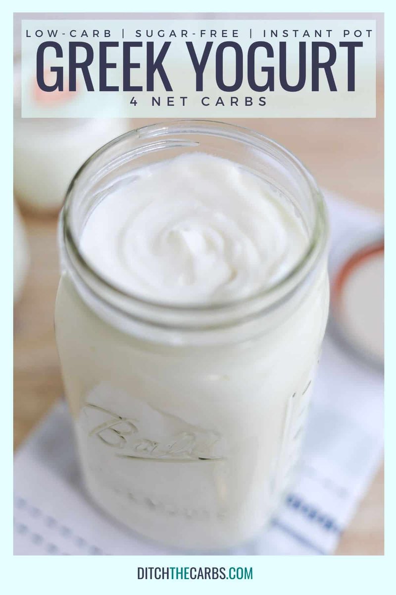 NEW on the blog, how to make #ketogreekyogurt! It is easier than you think! ditchthecarbs.com/low-carb-greek…