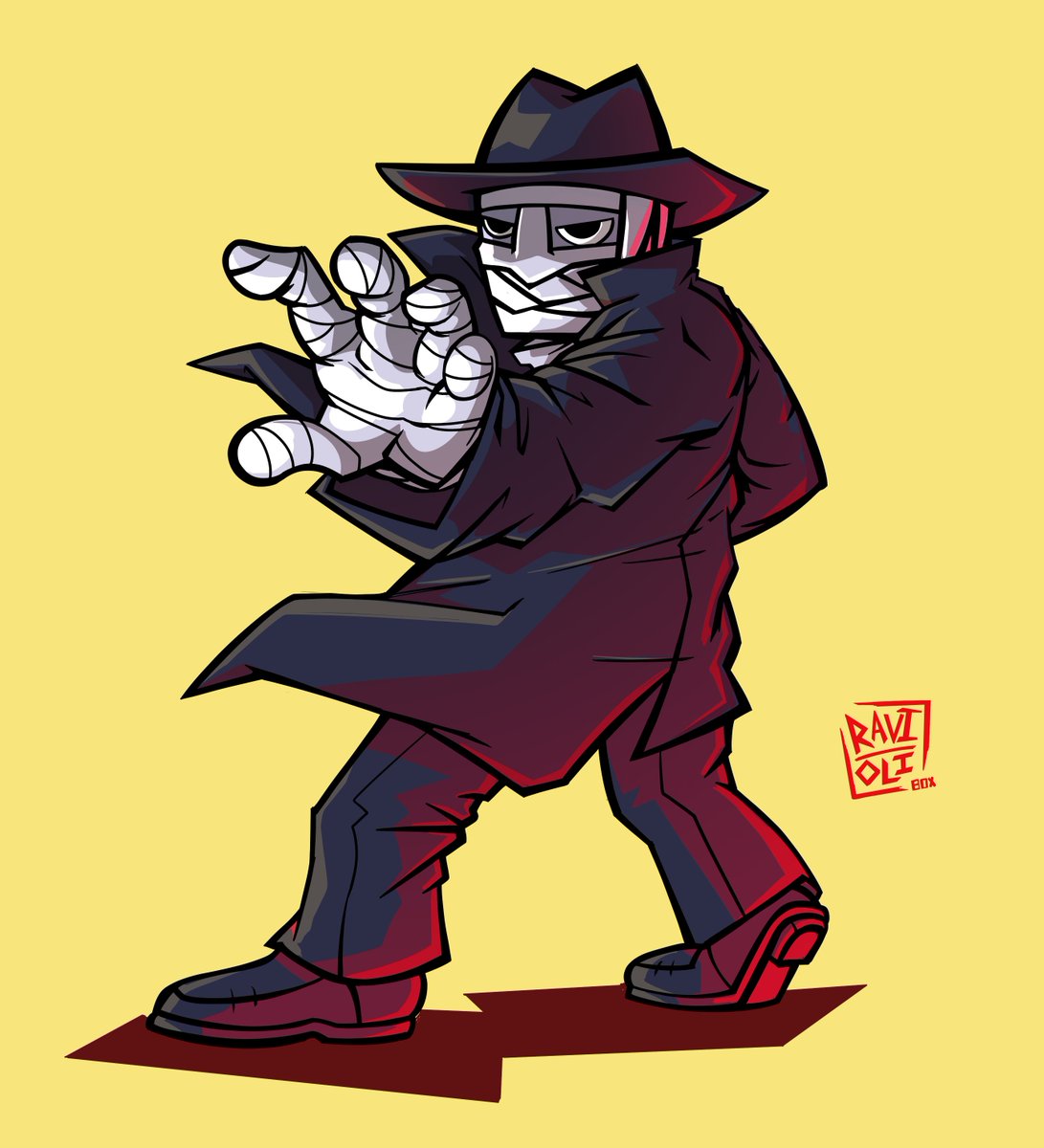 RavioliBox's tweet image. Darkman commission for @montroseis !
#Darkman #illustration #Commission