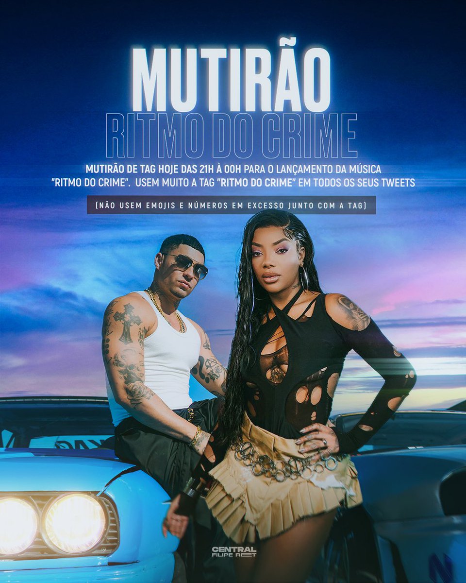 🚨 MUTIRÃO #RitmoDoCrime 🏁🔥🚨

<a href="/LudmillaCentral/">LUDMILLA Central</a>