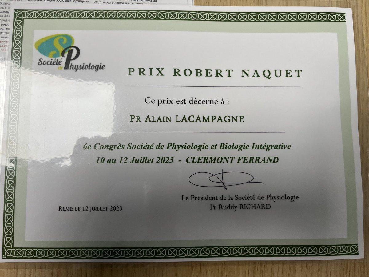 Jeremy Fauconnier (@jeremyfauconni1) on Twitter photo Congrats to <a href="/AlainLacampagne/">Lacampagne Alain</a> for this magnificent honorary prize from the french society of physiology. proud to do real science and always learn from him. "I know that I don't know" Socrates <a href="/PhyMedExp/">PhyMedExp</a> <a href="/RA_GRRC/">Réseau Avenir GRRC</a> <a href="/GRRC_SFCardio/">GRRC -French community in cardiovascular research</a> @INSB_CNRS Congrats to <a href="/AlainLacampagne/">Lacampagne Alain</a> for this magnificent honorary prize from the french society of physiology. proud to do real science and always learn from him. "I know that I don't know" Socrates <a href="/PhyMedExp/">PhyMedExp</a> <a href="/RA_GRRC/">Réseau Avenir GRRC</a> <a href="/GRRC_SFCardio/">GRRC -French community in cardiovascular research</a> @INSB_CNRS