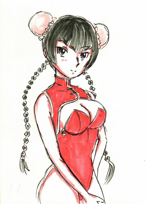 昨日、描きながら寝落ちしてた王留美。 