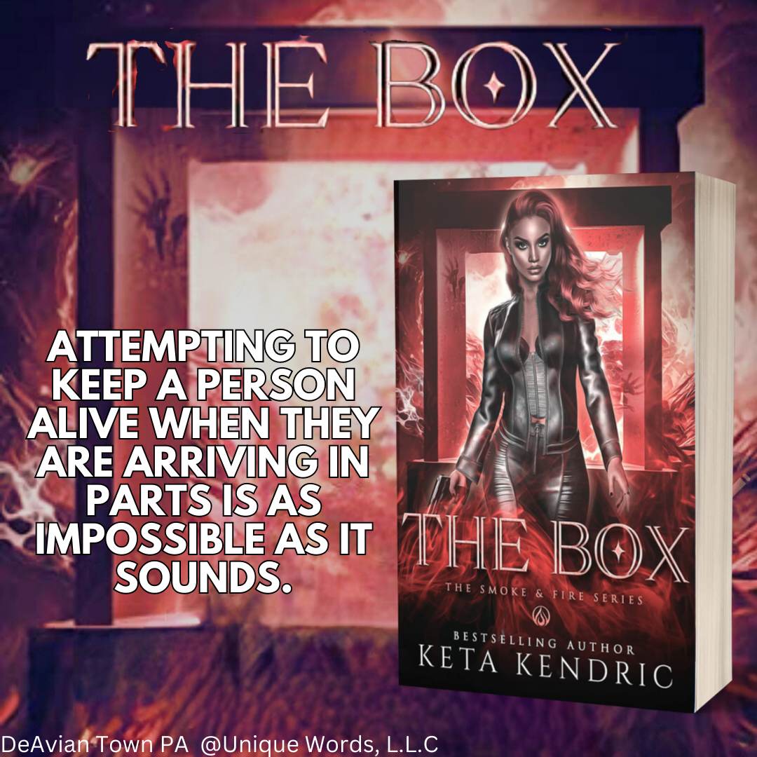 Have you started the paranormal romance Smoke and Fire Series? Catch up today because the next book, THE BOX is releasing July 27th, so pre-order today. SEVYN & SMOKE: amazon.com/dp/B0BBH139SP THE BOX (Pre-order) a.co/d/0YEr7ZQ @AuthorKetaK Promoter @UniquelyYours2