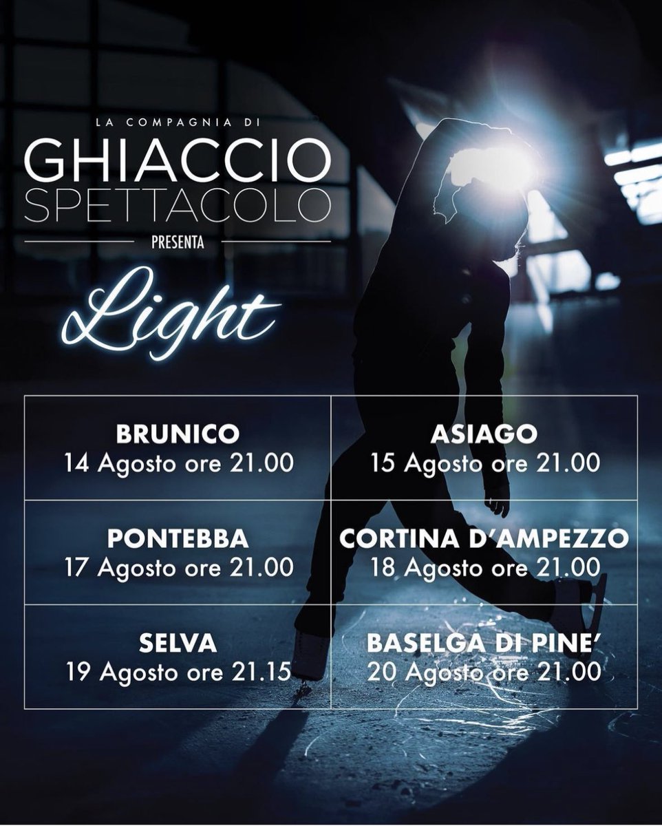 And now we have the whole tour! Those of you attending the Brunico show will have a special treat. Can you guess what it will be?