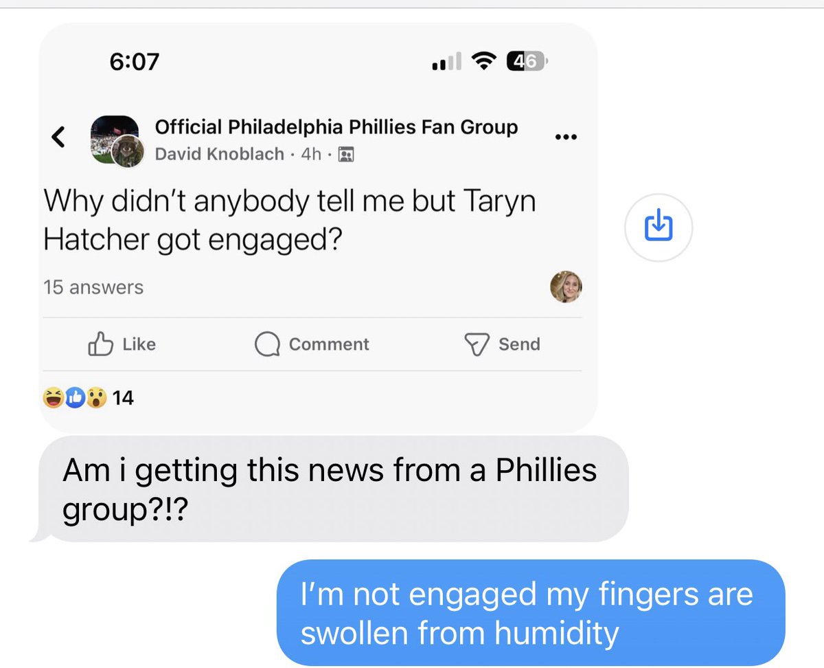 TarynNHatcher's tweet photo. Guys, the ring I wear on my pointer finger gets uncomfortable during games so I put it on a smaller finger.

I am not betrothed. 

Thank you for your time and concern. https://t.co/4vgjMLIp7R