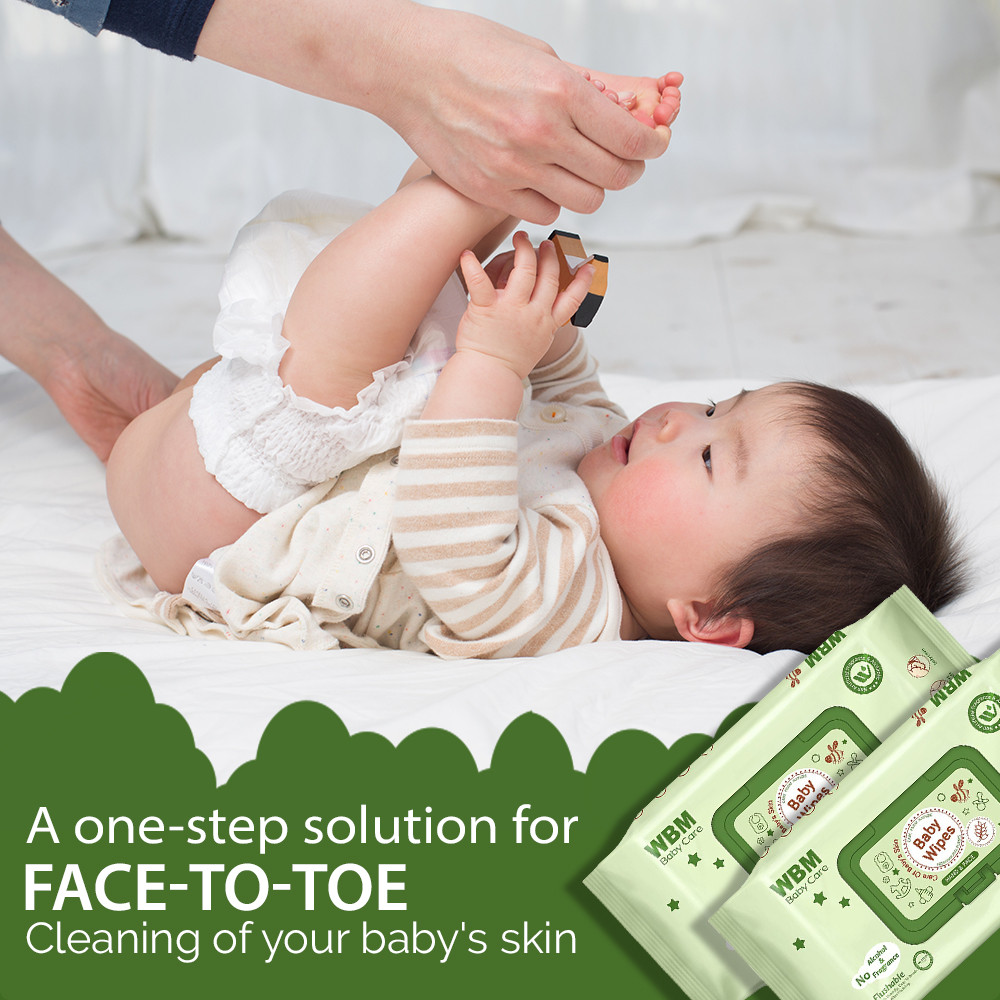 WBMBabyCare's tweet photo. #WBM Baby Care Baby Wipes are perfect for cleaning your baby's delicate skin. Our #babywipes are made with 100% plant-based ingredients. They are free of harsh chemicals and are infused with hyaluronic acid for #DEEP  skin moisturization.

Shop Now: https://t.co/0FkEMJx9kb https://t.co/91YBnrsi95