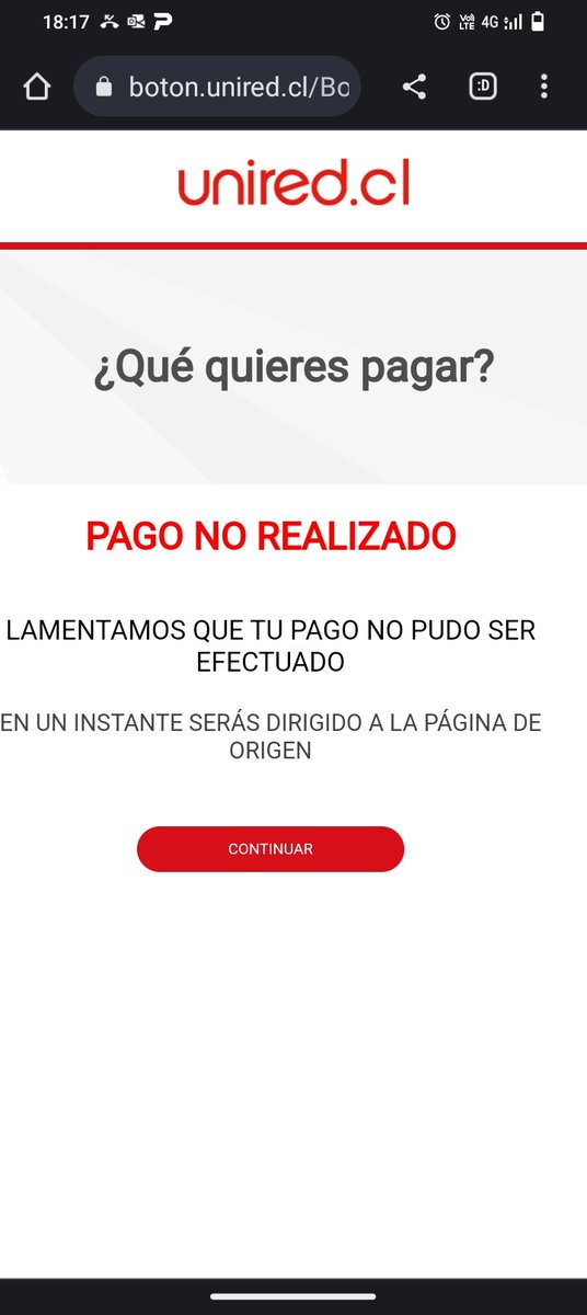 Fea823's tweet photo. Unired es como el pico siempre tiene problemas y no deja realizar pagos, tengo q pegarme la paja de ir a una caja vecina para pagar la cuenta de la luz @unired_chile https://t.co/EL4FwFIB4V