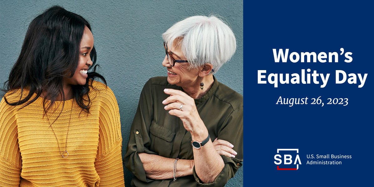 SBA_Nevada's tweet photo. Be your own boss. Get business advice and training from your nearest Women’s Business Centers:
https://t.co/UUnfdVxJjF
#WomensEqualityDay https://t.co/YbrQen2Cqt