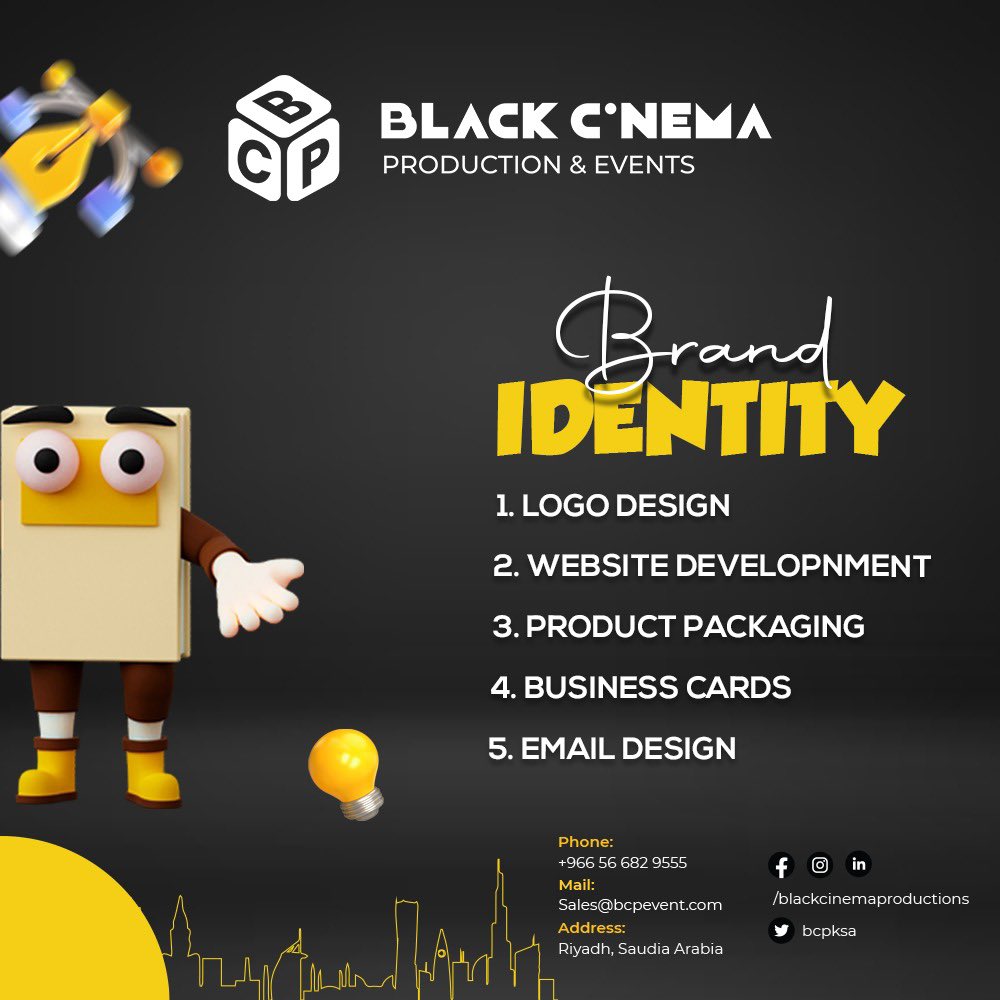 BCPKSA's tweet photo. Discover your brand's true essence. Our identity services create a captivating digital presence that resonates with your audience. Let us empower your brand story and unleash its full potential.
#branidentity 
#SaudiArabia | #Qatar | #UAE | #Bahrain
https://t.co/pXC19TLeEh https://t.co/yWPyn6PqyA