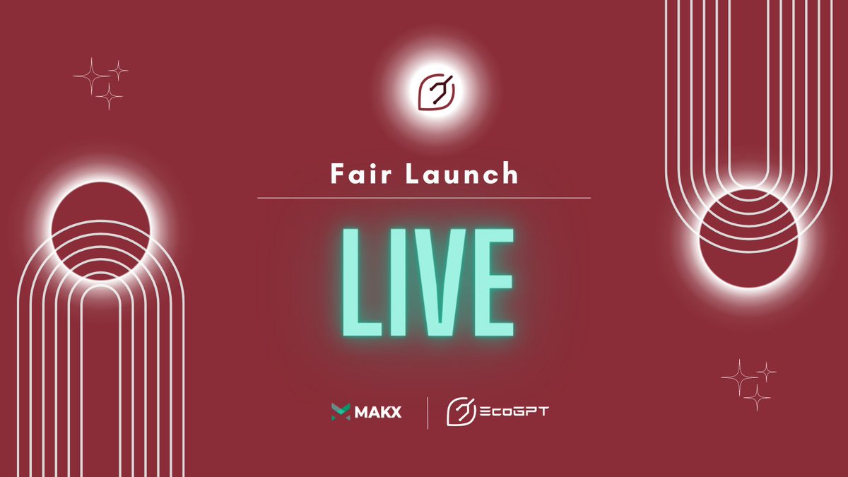 DeFiBlessing's tweet photo. Presale: presale of #EcoGPT is live.
Lunchpad #Makx https://t.co/ulNpPusnSb