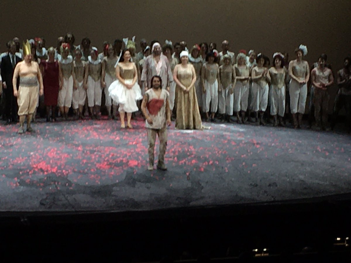 KarlHurb's tweet photo. #Verdi’s #Ernani full of revenge & meaningless honor. #LotteDeBeer’s prod @bregenzfestival was absurd manifest in a destroyed world. Excellent, sharp @EnriqueMazzola @viennasymphony. @saimirpirgu nuanced in title role. https://t.co/yd1sCG8cgX