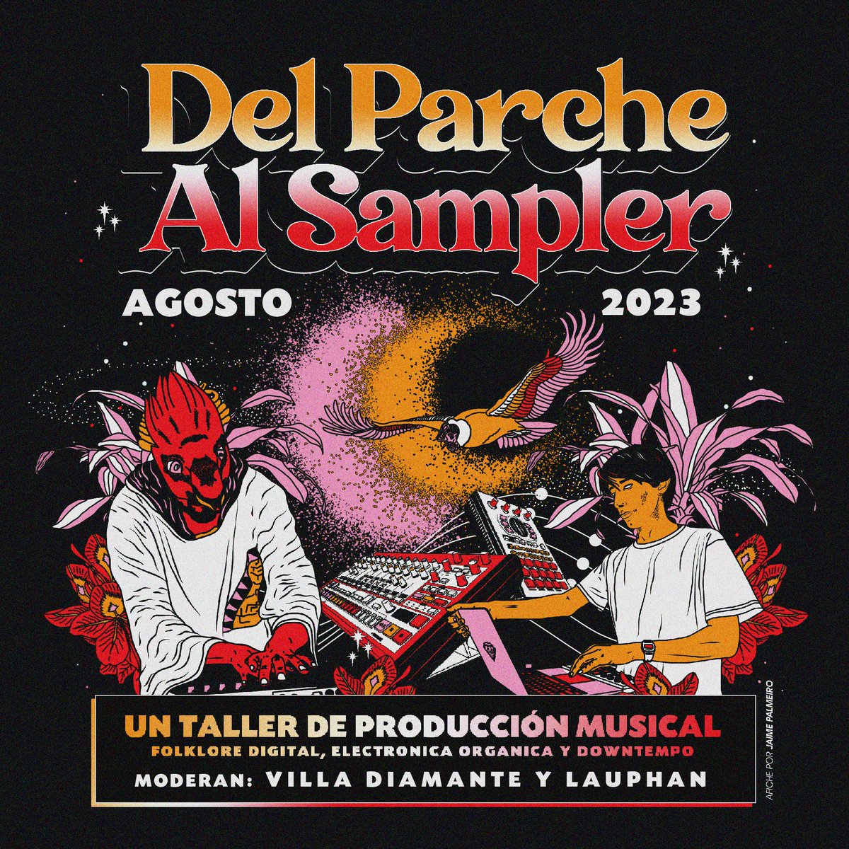 En Agosto hacemos Del Parche Al Sampler el Taller de Produccion Musical Digital orientado al Folklore con el mejor nombre del mercado, sin duda.
<a href="/lauphanlitoral/">LAUPHAN</a> es el Parche
Yo soy el Sampler : )))