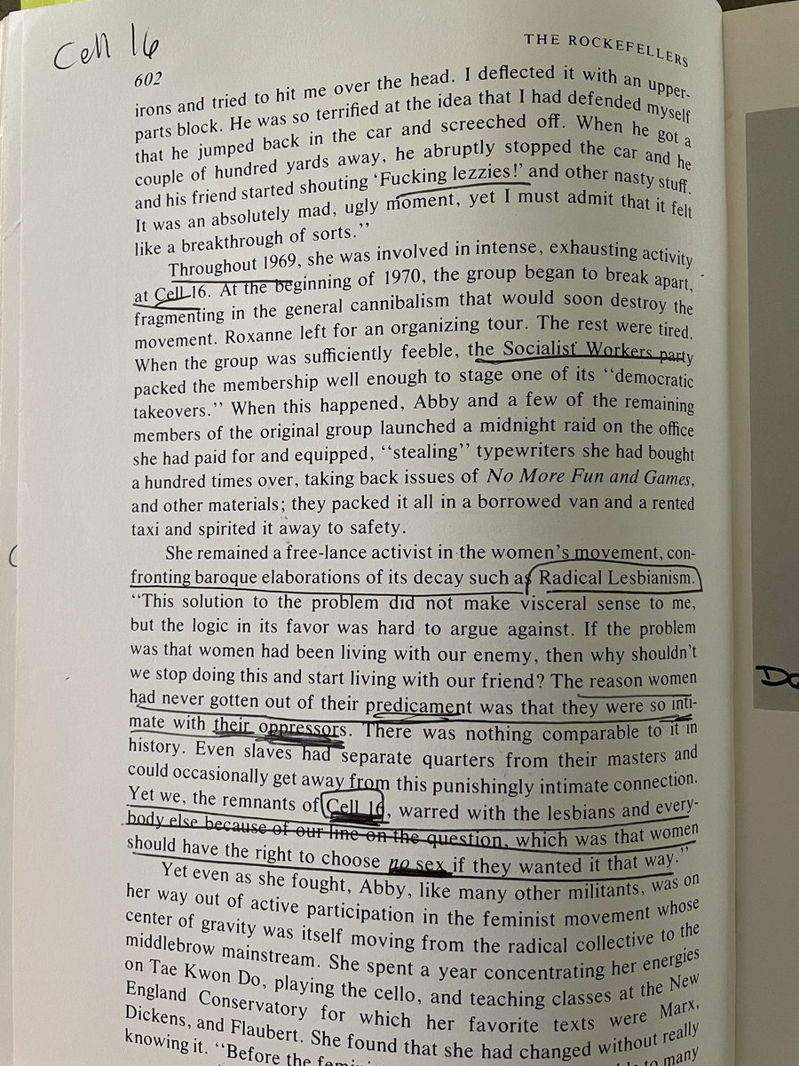 Feminism is a top down elite scam, not a grassroots groundswell of oppressed victims.  The 1960s radical feminist / fabian cell and conferences were created by Abby Rockefeller as the authorized biography of the Rockefellers by a Collier &amp; Horowitz admits.
